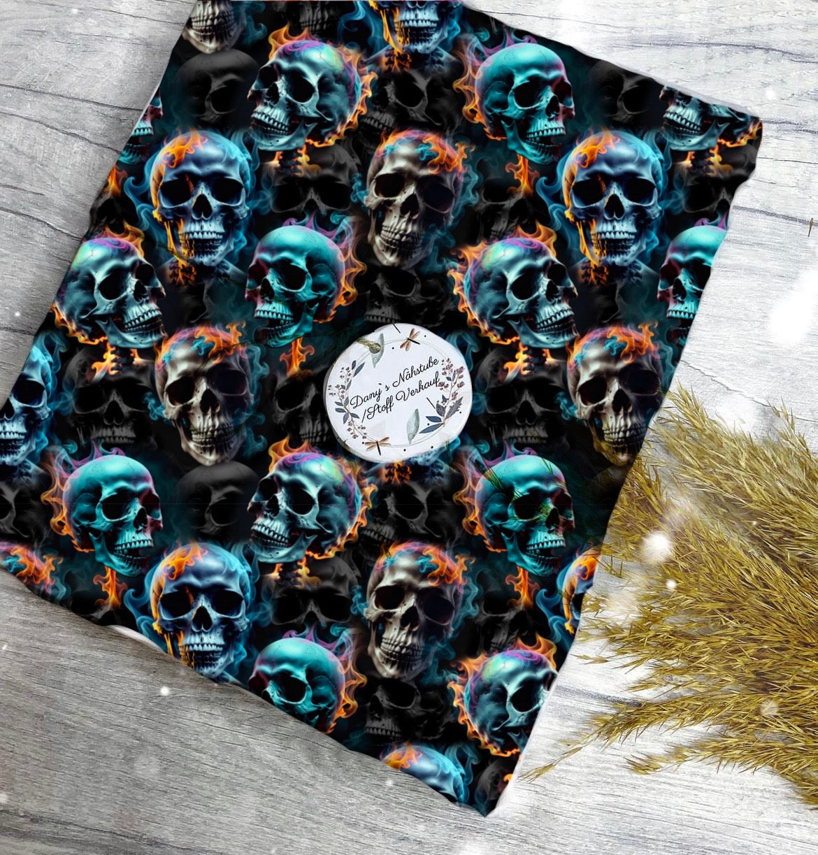 Feuer Totenkopf Halloween Aktuelle Vorbestellung